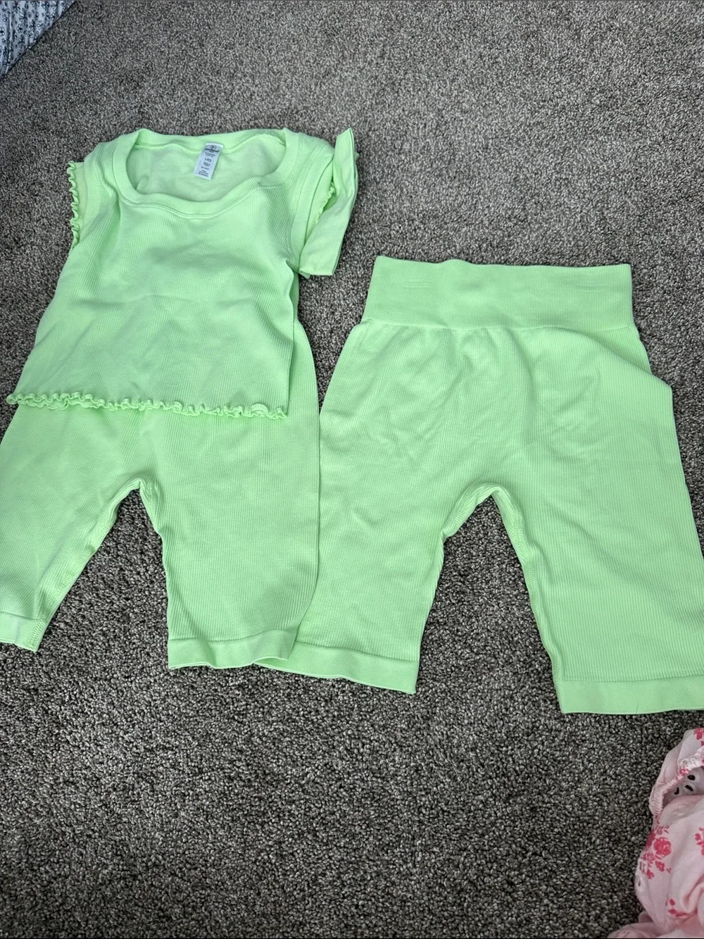 Kids' Ruffle Rib Top, Bike Shorts & Headband Set and bundle  90 DEGREE BY REFLEX